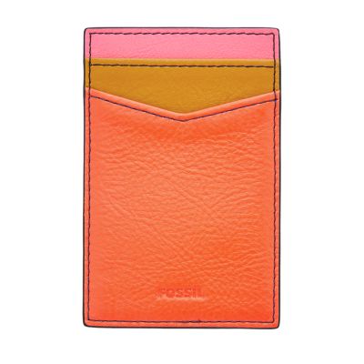 Fossil Femmes Poche autocollante pour carte -Multicolore
