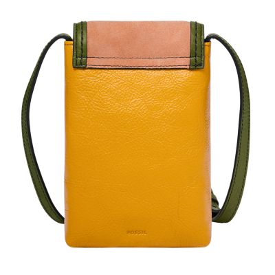 Fossil clearance yellow crossbody