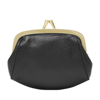 coin pouch black