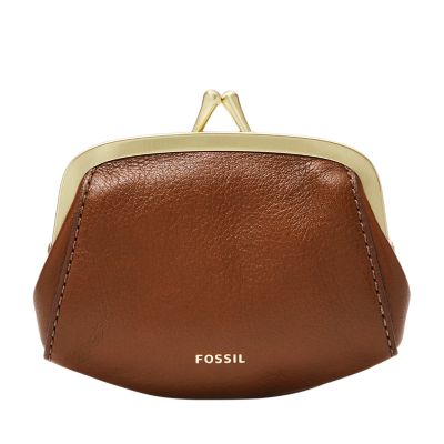 Fossil leather online pouch