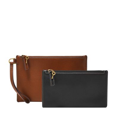 Fossil wristlet sale pouch