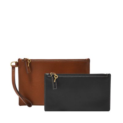 

Fossil Femmes Coffret cadeau petite et grande pochettes à dragonne