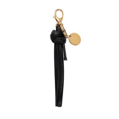 Pu Leather Wristlet Keychain Keyring Tassel Bracelet Women Round