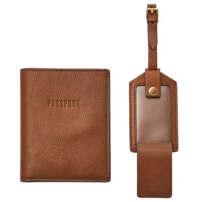 Passport Case and Luggage Tag Gift Set - SLG1597200 - Fossil