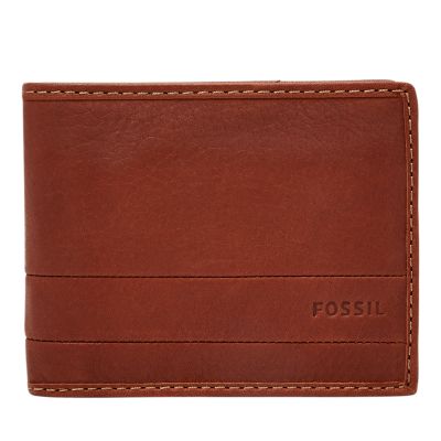 Fossil Men's Bronson Front Pocket Wallet Brown ML4460210