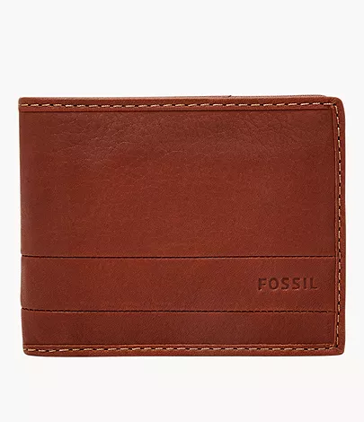 Men's brown leather wallet.