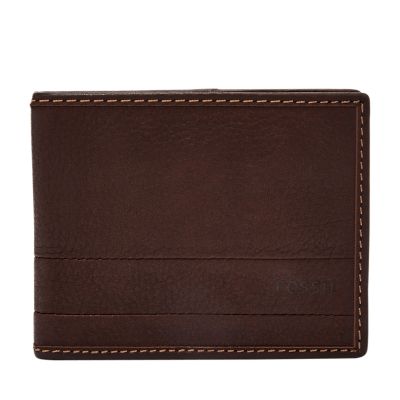 Fossil Men's Lufkin Zip Bifold Wallet