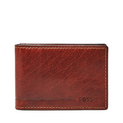  Fossil Men's Anderson Leather Slim Minimalist Card