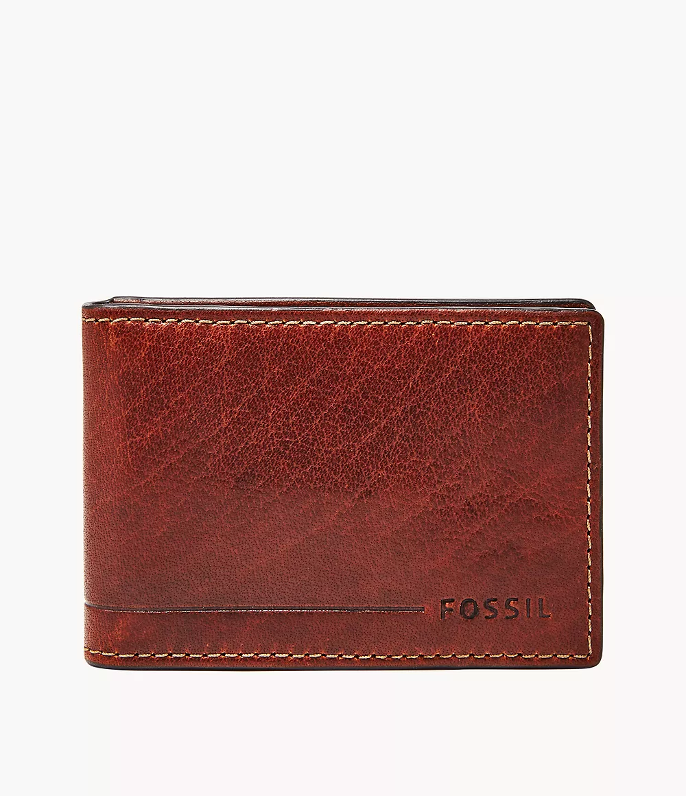 Fossil Herren Herren Geldbörse Allen - RFID Magnetic Front Pocket Wallet