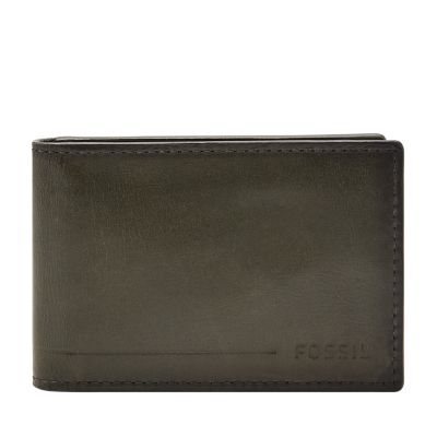 RFID Men's Leather Magnetic Front Pocket Money Clip Wallet 