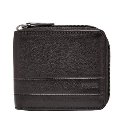 Fossil Men's Lufkin Zip Bifold Wallet