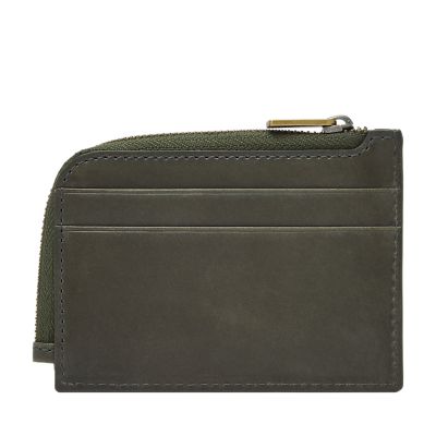 Fossil フォッシル ケース アレン レザー ジップ カードケース Allen Zip Card Case - SML1861308 - Fossil