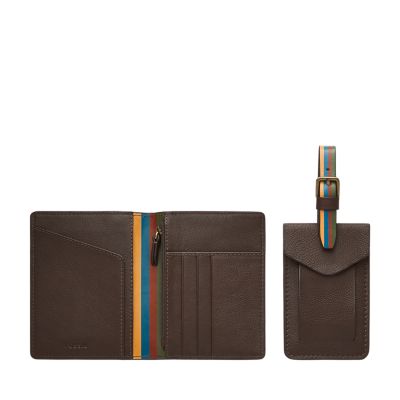 Passport Case and Luggage Tag Gift Set - SML1878914 - Fossil