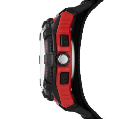 Skechers Downey Men s 48MM Black Red Negative Display Fast Wrap