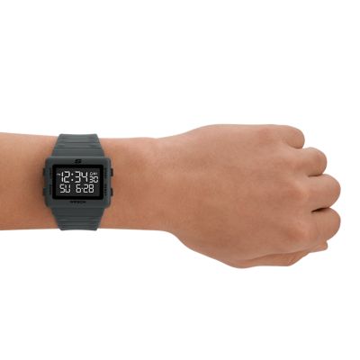 Skechers Larson 44MM Digital Chronograph Watch with Plastic Strap and Case,  Grey - SR1148 - Watch Station | Quarzuhren