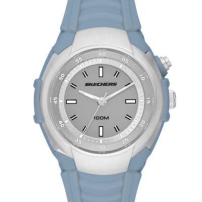 Skechers Walgrove Women's 35MM Blue & Gray 3 Hand Light Up Strap Watch