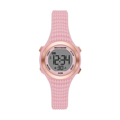 Skechers Elkwood Women s 33MM Digital Chronograph Watch Pink