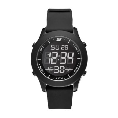 All black digital discount watch