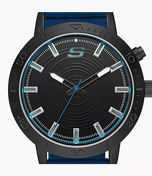 Skechers Dunfield Men's Light Up Dial Silicone Watch