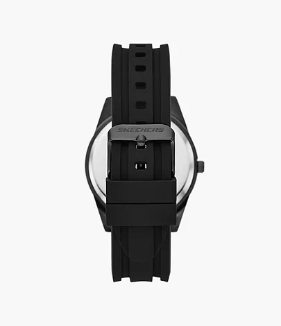 Skechers Reseda Men's 43MM Metal Case & Silicone Strap Quartz Analog Three  Hand/Date Watch, Black - SR5199 - Watch Station