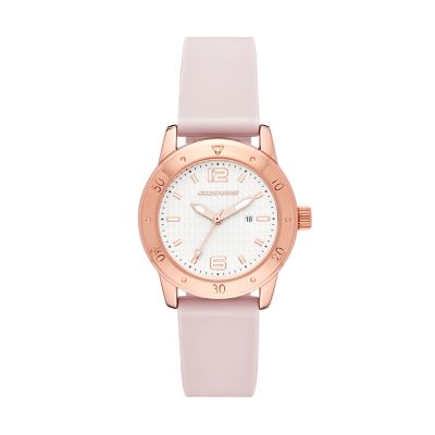 captura abrelatas Aguanieve Skechers Redondo 36MM Three-Hand Date Watch with Silicone Strap and Metal  Case, Rose Gold - SR6170 - Watch Station