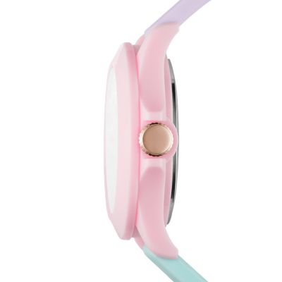 Pink hot sale plastic watch