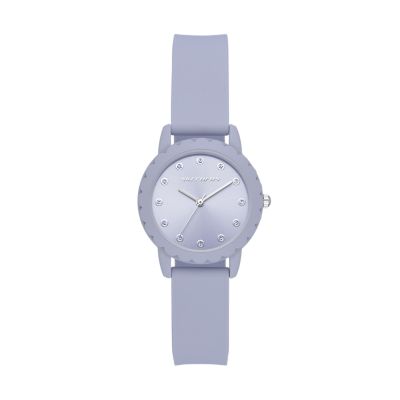 Skechers Women's Anaheim Women's 30Mm Purple Metal & Silicone Quartz Analogue 3-Hand Watch - Purple