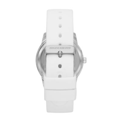 White metal watch online for ladies