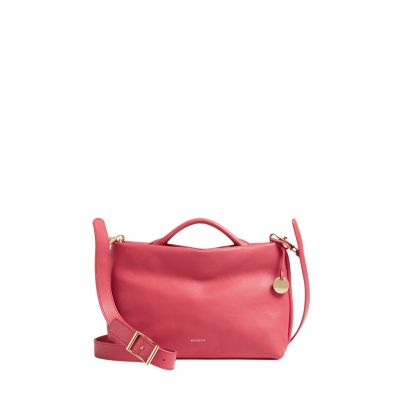 tan bucket bag leather