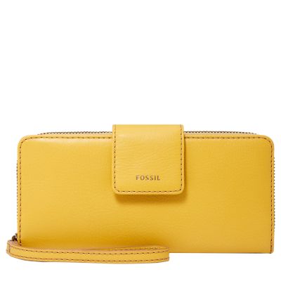 Madison zip best sale clutch fossil