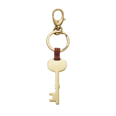 Split Gold Key Ring with Chain - Qty 10
