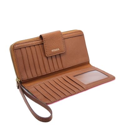 fossil madison leather tote