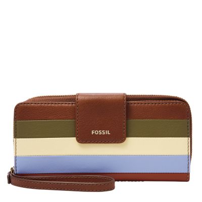 Fossil madison zip clutch wallet hot sale