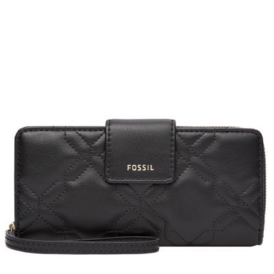 Fossil madison zip discount clutch