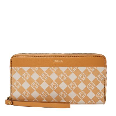 Fossil jori zip discount clutch