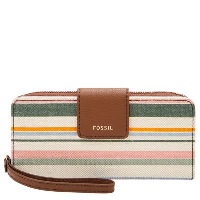 Fossil on sale zip clutch