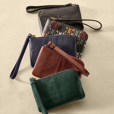 Fossil sale pouch wristlet