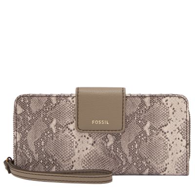 Fossil on sale zip clutch