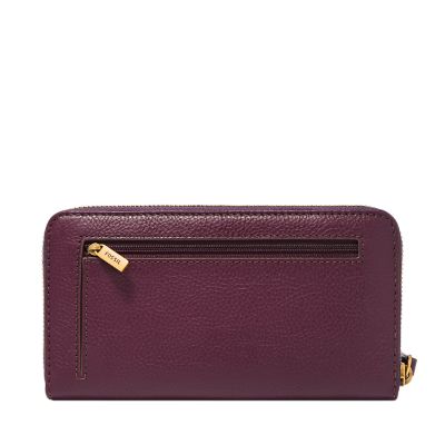 Fossil zip clutch sale