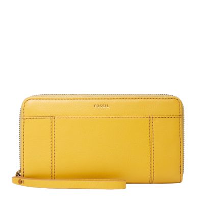 Fossil jori zip discount clutch