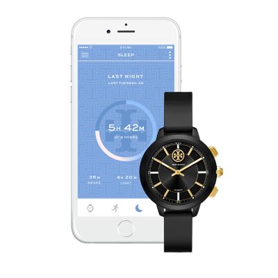 tory burch collins hybrid watch