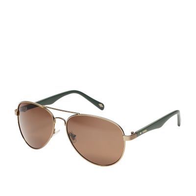 Fossil cheap aviator sunglasses