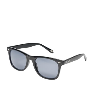 Black fossil hot sale sunglasses