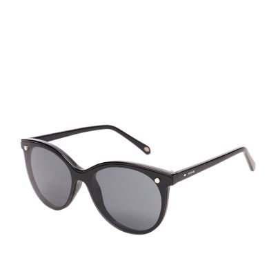 Cat-eye Sunglasses - Black - Ladies