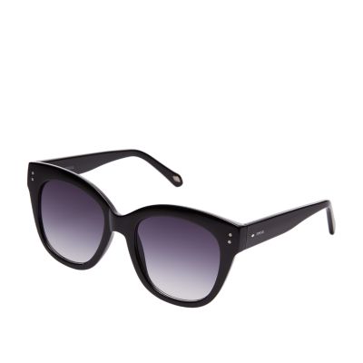 Women's black cheap cat eye sunglasses