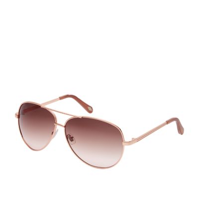 Fossil women's 2024 aviator sunglasses