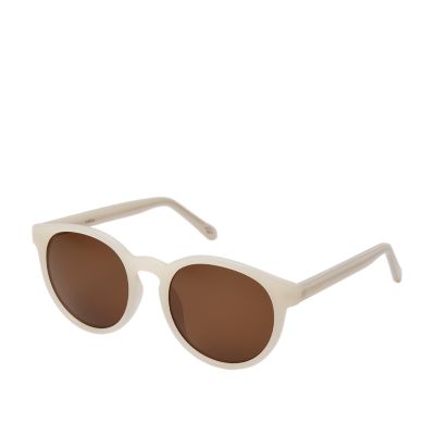 Fossil sales round sunglasses