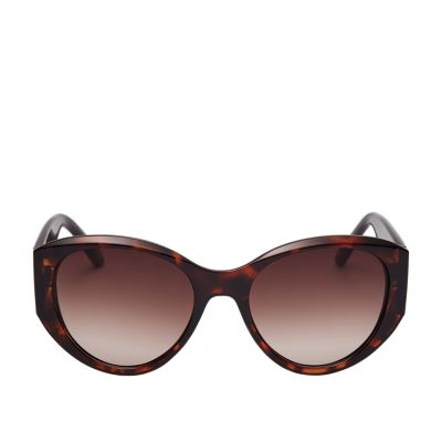 Fossil women's cat store eye wayfarer sunglasses