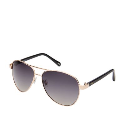 Fossil women's deals aviator sunglasses