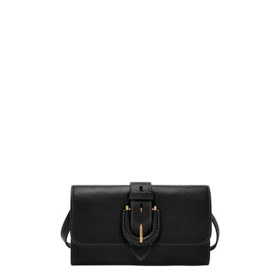 Negro for Cartera bandolera Harwell de piel LiteHide™